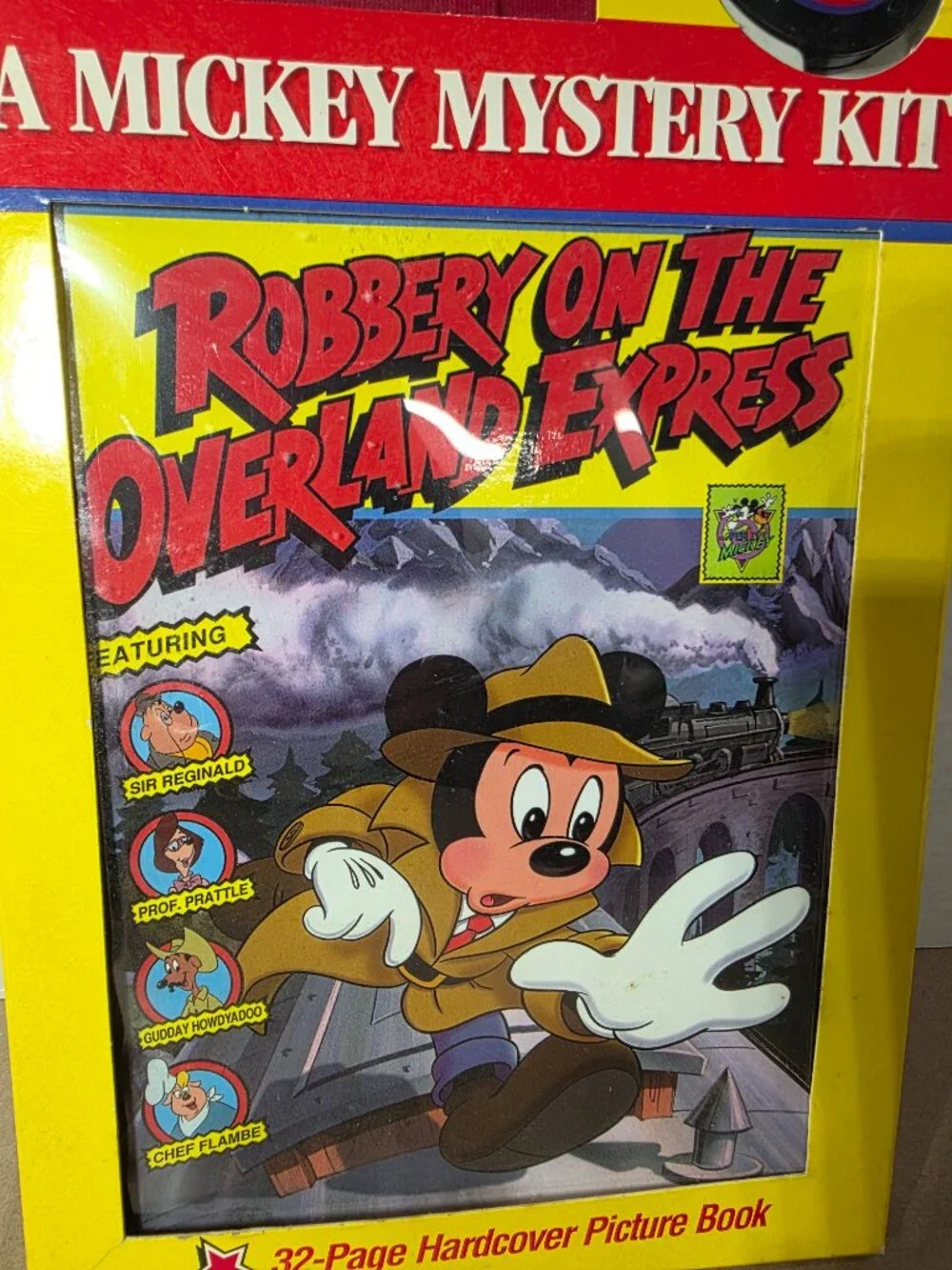Vintage Mickey Mystery Kit Book With Cassette and Secret Clue Decoder NEW